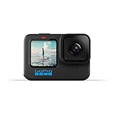 GoPro HERO10 Black - Wasserdichte Action-Kamera mit Front-LCD und Touch-Rückseiten, 5.3K60 Ultra HD-Video, 23MP Fotos, 1080p Live-Streaming, Webcam, Stabilisierung