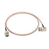 YCW Cables HD-SDI-Videokabel, BNC-Stecker auf BNC-Stecker, rechtwinklig, passend für SDI-Video-Signalübertragungskamera-Kabel, RG179, 100 cm, Automobil, Farbbezeichnung: 30
