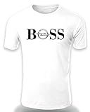 OPEL BOSS T-Shirt Logo Clipart Herren CAR Auto Tee TOP Black White Short Sleeves (XL, White)