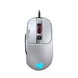 Roccat Kain 122 AIMO RGB Gaming Maus (16.000 Dpi Owl-Eye Sensor, 89G leicht, Titan Click Technologie), weiß