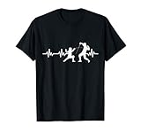 Herzlinie Fechtsport EKG Geschenk für Fechter Fechten T-S