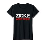 Damen Zicke Aber Seine Idiot Paar Partnerlook Spruch Liebe Pärchen T-S