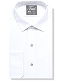 Luxe Microfiber Herren Ausgestattet Verbreiten Sie Kragen-Kleid Shirt Style Jesse 17-17,5' Neck 38-39' Sleeve Weiß