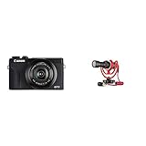 Canon PowerShot G7 X Mark III Digitalkamera (20,1 MP, 4,2-Fach optischer Zoom, 7,5cm (3 Zoll) LCD-Touchscreen) schwarz & Rode VideoMicro kompakt On Camera Microphone - sortierte Farb