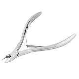 KKAAMYND Professionelle Nagelhautzange aus Edelstahl für Nagelkunst, Nagelschere, Maniküre-Werkzeug zum Trimmen abgestorbener Haut, Silber, Trimmen abgestorbener Haut, Nagelhaut und Nag