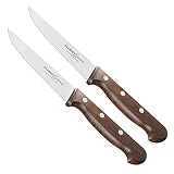 Glorify Home® Serie Aroya Spickmesser Klingenlänge 2 x 11cm Handgefertigt Profi Küchenmesser Klein Rostfreier Vanadium Edelstahl Mit Holzg