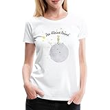 Spreadshirt Der Kleine Prinz Auf Seinem Planeten Frauen Premium T-Shirt, XXL, Weiß