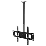 JeeKoudy TV-Deckenhalterung Tilt-Decken-TV-Ständer für 32-63-Zoll-Flachbildschirm Tilt-Swivel-Decken-TV-Halterung für LED/LCD