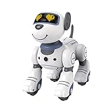 Ferngesteuertes Roboter-Hundespielzeug, Interaktives Roboter-Spielzeug für Kinder, Intelligentes Tanz-Roboter-Spielzeug, Programmierbares RC-Roboter-Hundespielzeug für 3 4 5 6 7 8 9 10 J