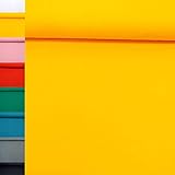 MAGAM-Stoffe Marie Jersey Stoff Uni Oeko-Tex Meterware 50cm (03. Gelb)