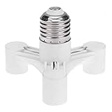 xcbdf Haushaltstyp E27 bis E14 Birnenlichtbuchse Adapter Splitter Schraube Induktionslampe Halter E5M1 Dauerhaft (Color : 3 to 1)