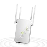 WLAN Repeater, 1200Mbit/s WLAN Verstärker WiFi Extender mit 4 Antennas Kann 2500FT Abdecken, Repeater/Router/AP/WPS Modus, 2 E