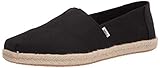 TOMS WOMEN ALPARGATA ROPE Black Slubby Woven UK6.5