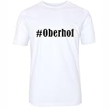 T-Shirt #Oberhof Größe 4XL Farbe Weiss Druck schw