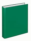Veloflex 1153040 Ringordner Basic, Ringbuch, Ordner, DIN A5, 4-Ring-Mechanik, 196 x 230 x 30, Karton, grü