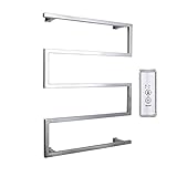 XSGDMN Handtuchheizkörper elektrisch 600×800mm Badheizkörper elektrisch Moderne Badheizkörper Handtuchhalter Heizung mit 2H、4H Timer-Funktion (Plug in)