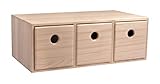Rayher 62909505 Holzkommode mit 3 Schubladen, FSC 100%, natur, 32x18x11.5