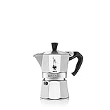 Bialetti - Moka Express: Ikonische Espressomaschine für die Herdplatte, macht echten Italienischen Kaffee, Moka-Kanne 4 Tassen (190 ml), Aluminium, Silb