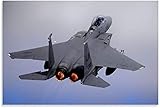 GemäLde Auf Leinwand Strike Eagle Air Flugzeug Militärwissenschaft und -Technologie für die Büroeinrichtung Wandkunst Malerei Poster Druckt Bilder 19.7'x27.6'(50x70cm)  Kein R