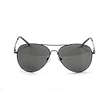 OCEAN SUNGLASSES - Banila aviator - lunettes de soleil en MÃBlackrolltal - Monture : Noir Mat - Verres : FumÃBlackrolle (18110.7)
