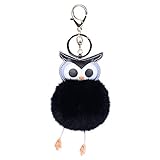 Dwevkeful Schlüssel Ring Rucksäcke Dekoration, Plüsch Toys Anhänger Schlüsselanhänger, Tier Puppen Schlüsselanhänger Kugeln Anhänger Lovely Schlüssel Kette Dekoration niedliche Eule für T