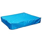 shandianniao Abdeckplane Pool Sandkastenabdeckung Sandkastenplane Sandkasten Abdeckung Plane UV-beständig Kinderspielzeug Garden Small Pool Wasserdichter Sonnenschutz (Color : B, Size : 180x180cm)