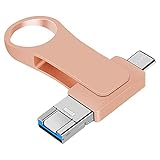 Allocat 256GB USB Stick USB 3.0 Speicherstick 256GB 3-in-1 Speicherstick Externer Speichererweiterung für Verschiedene Elektronische Geräte Flash Laufwerk USB Flash Drive Type-C Handy, Laptop und PC