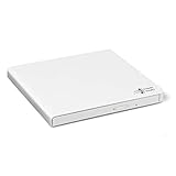 Hitachi-LG GP57 Externer Portabler Super-Multi DVD-Brenner, Ultra Slim, USB 2.0, DVD+/-RW, CD-RW, DVD-ROM/RAM kompatibel, TV-Anschluss, Windows 10 & Mac OS kompatibel, Weiß