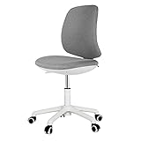 Bürostühle Armless Bürostuhl Ergonomischer Computer Taskstuhl Ohne Arme Mid Back Leinen Schwenkstuhl Einfache Studie Bürostuhl Schreibtischstuhl (Color : Dark Gray, Größe : Without feet)