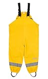 Sterntaler Kinder Regenhose mit Hosenträgern, Gefüttert, Alter: 3-4 Jahre, Größe: 104, Gelb