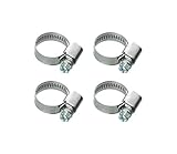 Cornat Schlauchschelle - Ø 8 - 12 mm Spannweite - 9 mm Bandbreite - 4 Stück im Set - Aus rostfreiem Edelstahl / Schlauchklemme / Schlauchbefestigung / T3083000