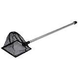 Uniclife 7.5cm Kleines Aquarium Fischernetz mit Ausziehbarem 23-60cm Langen Griff für B