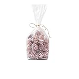 WANZPITS Weihnachten Natural Mini Pine Cone Bulk Weihnachtsbaum Pine Cone Family Gathering Country Pine Cone Herbst Kranz Thanksgiving Dekoration,Zimtgelbe Tannenzapfen,R