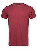 super.natural Herren Kurzarm T-Shirt, Mit Merinowolle, M EVERYDAY TEE, Größe: S, Farbe: Bordeaux