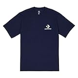 Converse Left Chest Star Chevron Tee Herren Shirt, Obsidian, Blau (Obsidian)