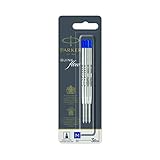 PARKER 2119152 QUINKflow-Kugelschreiberminen | Mittlere Schreibspitze | Blau | Packung mit 3 Stück