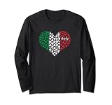 Italien Flagge Herz Liebe Lang