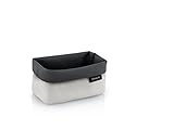 blomus -ARA- Wendekorb M aus pflegeleichter Viskose, Anthrazit, Korb für Aufbewahrung, hochwertige Verarbeitung, exklusive Optik, ideal für Badaccessoires (H / B / T: 7 x 9 x 14 cm, Anthrazit, 68894)