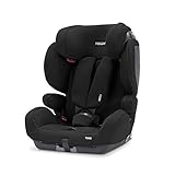 Recaro Kids, Kindersitz Tian, Autokindersitz (9-36 kg), Komfort und Sicherheit, Universaleinbau, Gruppe 1-2-3, Isofix-Verbindungen Gruppe 2-3 (optional), Verstellbar, Core Deep Black