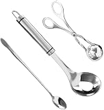 INHEMI Non-Stick Fleisch Ballers,Edelstahl Fleisch Baller Zange mit 2 Stück Fleischlöffelhersteller,Kugelgröße 1,97'