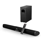 Soundbar mit Subwoofern, Saiyin Soundbars für TV Ultra Slim 24 Zoll kabelgebundene und drahtlose Bluetooth 5.0-Verbindung, 2.1-Kanal-TV-Lautsprecher Surround-Soundsy