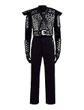 IDEALcos Herren Geralt von Rivia Cosplay Kostüme Halloween Wild Hunt Anzug (XL, Schwarz)