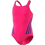 adidas Mädchen Badeanzug PRO Suit 3S Y, Magrea/Azurea, 140 (9/10 años), FL8673