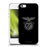 Head Case Designs Offiziell Offizielle S.L. Benfica Schwarz 2021/22 Crest Soft Gel Handyhülle Hülle kompatibel mit Apple iPhone 5 / iPhone 5s / iPhone SE 2016