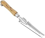 SchnittZeiten Universaljäter - robuster Unkraut-Stecher für Gärtner - Garten-Jäter aus Edelstahl - mit Holz-G