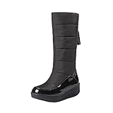 PANCKII Herren Husky Schneestiefel Kinder federleichte Thermo Gummistiefel Regenstiefel gefüttert mädchen Style Gymnastikschuhe Unisex gefütterte Winterstiefel, warme Innenfutter Unisex-Erw