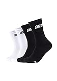 Skechers Unisex Tennissocken 4er Pack mit coolem S-Logo white/black, 43-46
