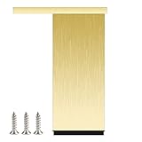 Schrankfüße Höhenverstellbar, Möbelfüße Gold Möbelfüsse 6-40 cm Sockelfuß Sideboard/Nachtschrank Füße Vierkant Möbelbeine Aluminium | Eloxierte Oberfläche,4× Schrankfüsse (35cm)