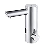 Lonheo Infrarot Sensor Wasserhahn Bad Waschtisharmatur, Automatische Waschbeckenarmatur Badarmatur für Aufsatzwaschbeck