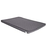 lionto by dibea Orthopädische Hundematte Hundebett Kunstleder Hundekissen Memory Schaumstoff (L) 100x70